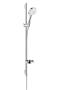 Zestaw prysznicowy HANSGROHE RAINDANCE SELECT S120 3jet Unica’S Puro 0,90m, chrom/biały 26631400