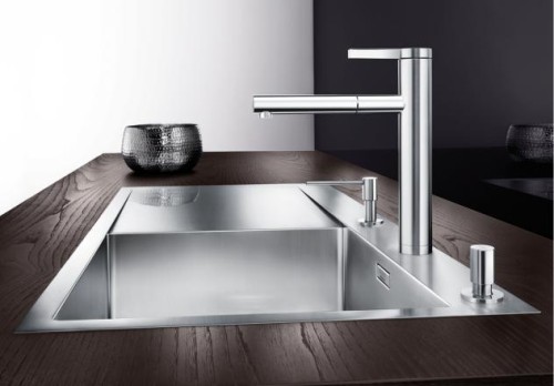 Bateria kuchenna BLANCO LINEE-S z wyciąganą wylewką, chrom 517591
