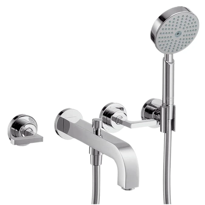Bateria wannowa AXOR CITTERIO 3-otworowa, z rozetami, el.zew., chrom 39448000