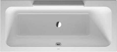 Wanna prostokątna DURAVIT DURATYLE 170x75cm, odpływ po środku, biała 7002970000000