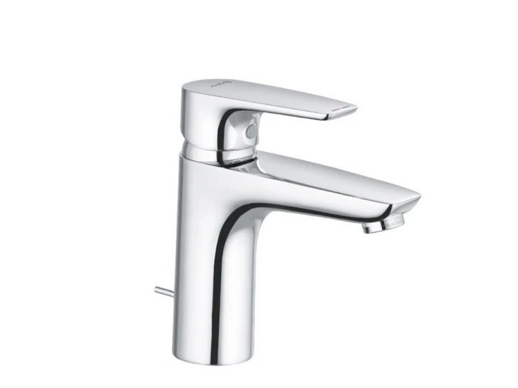 Bateria umywalkowa KLUDI PURE&SOLID stojąca, z korkiem, chrom 342900575