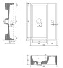 Umywalka nablatowa ELITA MODELO 500x350x120 145190