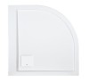 Brodzik półokrągły SANPLAST SPACE 100x100x3cm, akrylowy, biały 615110034001000