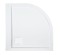 Brodzik półokrągły SANPLAST SPACE 100x100x3cm, akrylowy, biały 615110034001000