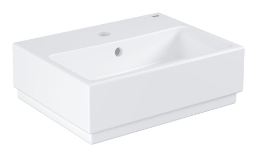 Umywalka ścienna GROHE CUBE CERAMIC 45x35cm. z Otworem, z Przelewem, Biały Pure Guard - 3948300H