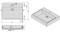 Umywalka nablatowa SANPLAST FREE MINERAL Unb-M/FREE 55x45x10cm, bez przelewu, biała 640280120001000