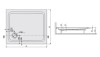 Brodzik prostokątny SANPLAST FREE LINE 75x90x5cm, biały 615040131001000