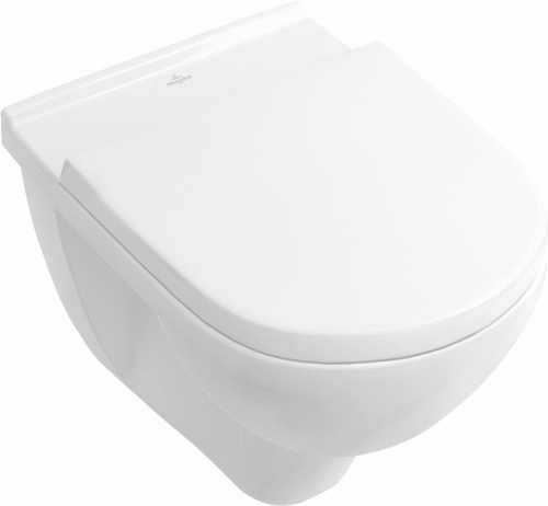 Zestaw Miska Wisząca  VILLEROY&BOCH O.NOVO DirectFlush, Biały 49 cm + Deska Wolnoopadająca  5688HRR1