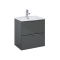 Zestaw łazienkowy ELITA STREET PLUS 50 cm (umywalka + szafka wisząca z 2 szufladami ) kolor: Anthracite, 166285