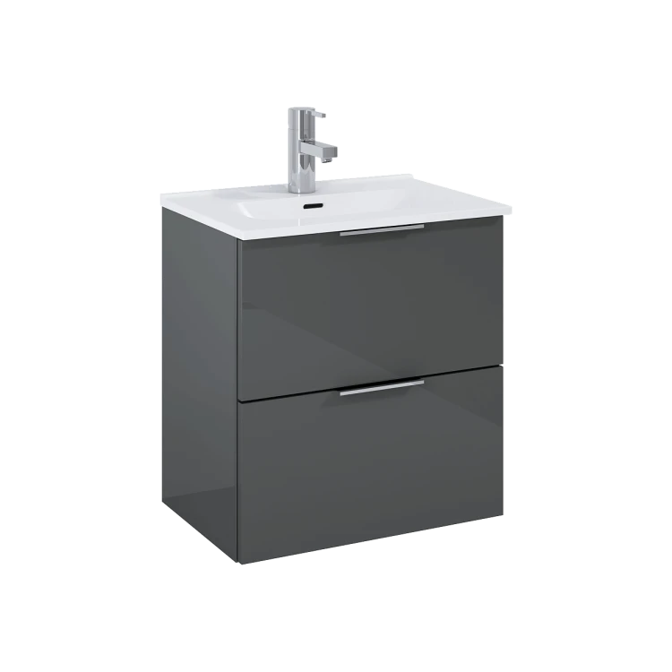 Zestaw łazienkowy ELITA STREET PLUS 50 cm (umywalka + szafka wisząca z 2 szufladami ) kolor: Anthracite, 166285