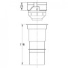 Adapter GROHE GD2 4,5l. do spłuczki podtynkowej 42333000