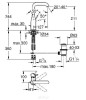 Bateria umywalkowa GROHE Essence New, Rozmiar L, chrom 32628001