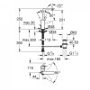 Bateria umywalkowa GROHE LINEARE 2, wysoka, z wylewką "U", chrom  23296001