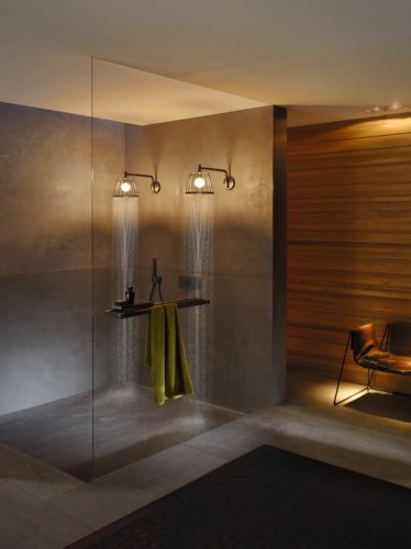 Głowica ścienna AXOR SHOWER LAMP NENDO z oświetleniem chrom 26031000