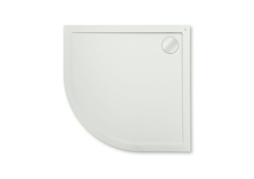 Brodzik półokrągły ROCA AERON 80x3.5cm, z konglomeratu, biały A276283100