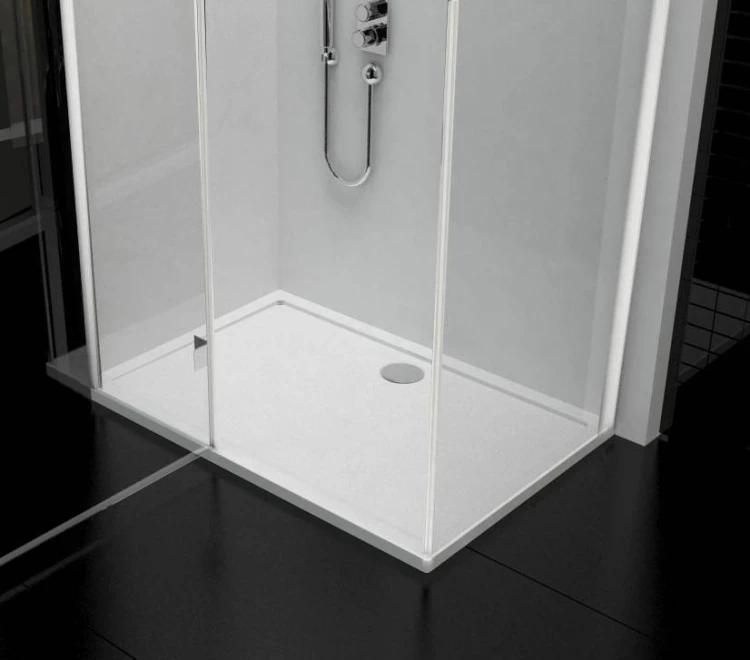 Brodzik prostokątny ROCA AERON 100x80cm, z konglomeratu, biały A276285100