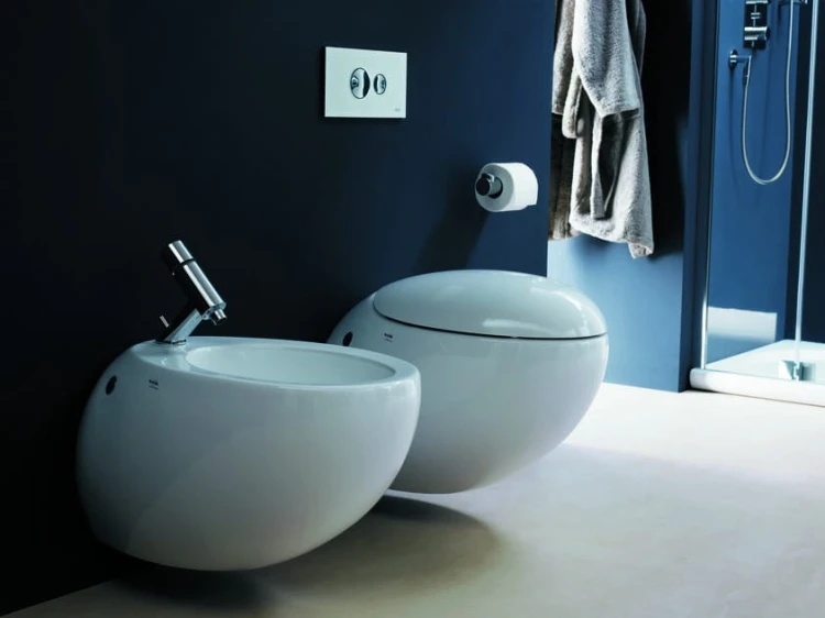 Bidet stojący LAUFEN ALESSI ONE przyścienny 390x585mm, LCC, biały H8329714003041