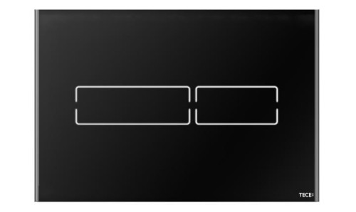 Przycisk spłukujący TECELux mini 3/6l, elektroniczny, szkło czarne, 9.240.961