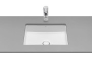 Umywalka podblatowa ROCA INSPIRA Square 49,5x39cm, bez otworu, bez przelewu, biała A327536000
