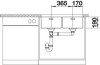 Zlewozmywak stalowy BLANCO ANDANO 340/340-U 74x44 cm, bez korka aut., stal polerowana 522983