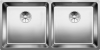 Zlewozmywak stalowy BLANCO ANDANO 400/400-U 86x44 cm, bez korka aut., stal polerowana 522987