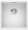 Zlewozmywak granitowy BLANCO SUBLINE 400-U 43x46 cm, bez korka aut., biały, PuraDur 523426