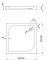 Brodzik kwadratowy DEANTE CUBIC 80x80, fi 90 KTK 042B