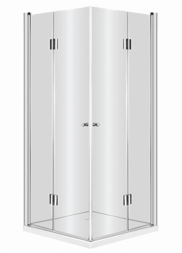 Kabina narożna DEANTE KERRIA 90cm, szkło transparentne z powłoką, chrom KTK 041P