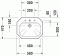 Umywalka wpuszczana w blat DURAVIT 1930 58x47cm, do baterii 3-otworowej, biała 0476580030