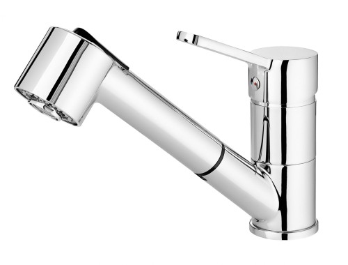 Bateria kuchenna DEANTE NARCYZ z wyciąganą wylewką, chrom BDN 071M