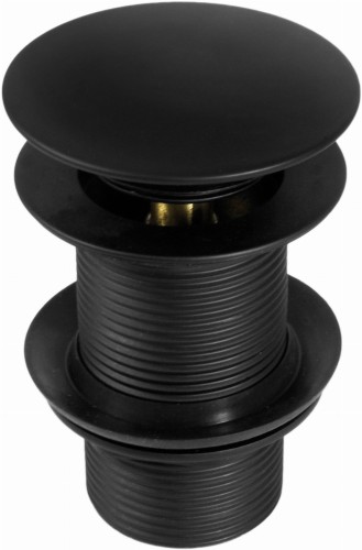 Korek umywalkowy DEANTE click-clack,  okrągły, b/przel. czarny  NHC B10A