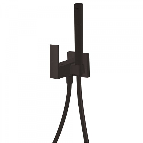 Bateria bidetowa CUADRO TRES podtynkowa, czarny mat  00612301NM