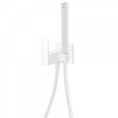 Bateria bidetowa TRES  CUADRO podtynkowa,  biały mat  00612301BM