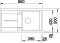 Zlewozmywak granitowy BLANCO METRA 5 S 86x50 cm, bez korka aut., antracyt, PuraDur 513212