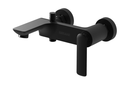 Bateria wannowa   KOHLMAN EXPERIENCE ścienna, czarny mat QW110EB