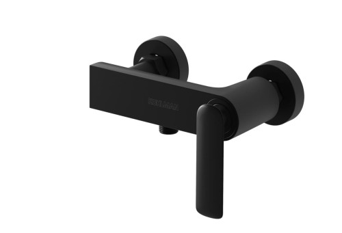 Bateria natryskowa KOHLMAN EXPERIENCE ścienna, czarny mat QW120EB