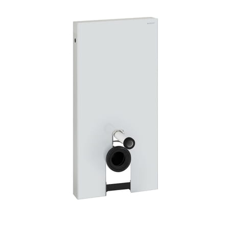 Moduł sanitarny GEBERIT MONOLITH do WC stojącego, H101, przyłącze z dołu,  biały/alu 131.002.SI.5