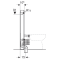 Moduł sanitarny GEBERIT MONOLITH do WC stojącego, H101, przyłącze z dołu,  biały/alu 131.002.SI.5