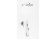Zestaw prysznicowy KOHLMAN PROXIMA ze słuchawką i deszczownią R25 Chrom QW210PR30