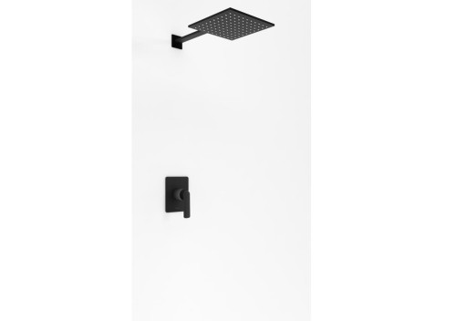Zestaw podtynkowy KOHLMAN  EXPERIENCE z deszczownicą Q30, czarny mat  QW220EBQ30