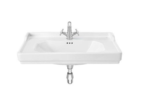 Umywalka ścienna ROCA CARMEN 80x50cm, z otworem, biała A3270A0000