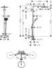 Komplet prysznicowy HANSGROHE RAINDANCE PowderRain Select S 240 1jet P, z termostatem, chrom 27633000