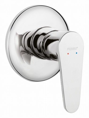 Bateria natryskowa FERRO ALGEO, podtynkowa 1-funkcyjna, chrom BAG7PA