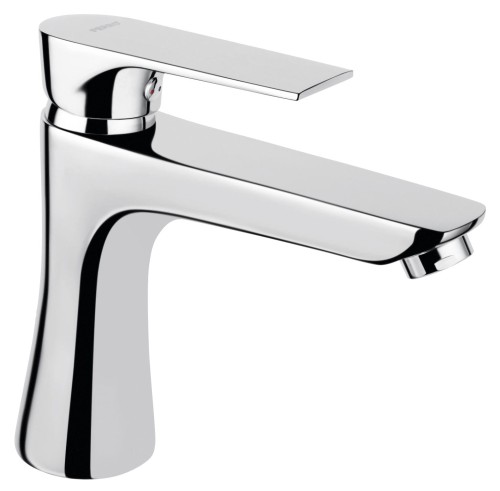 Bateria umywalkowa FERRO ALGEO Square, z korkiem typu click-clak, chrom BAQ2