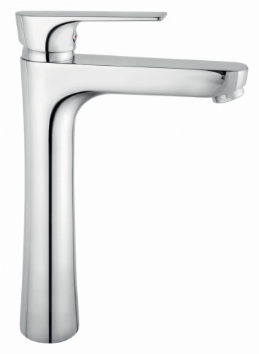 Bateria umywalkowa FERRO ALGEO SQUARE, wysoka, chrom BAQ2L