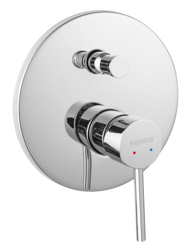 Bateria natryskowa FERRO FIESTA, podtynkowa 2-funkcyjna, chrom BFI7P