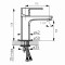 Bateria umywalkowa FERRO ALBA VERDELINE, z korkiem Clik-Clak, chrom BLB2VL