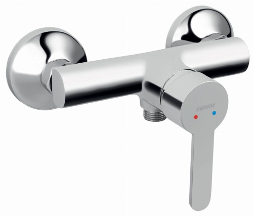 Bateria natryskowa FERRO SAVIO, ścienna, chrom BSV7