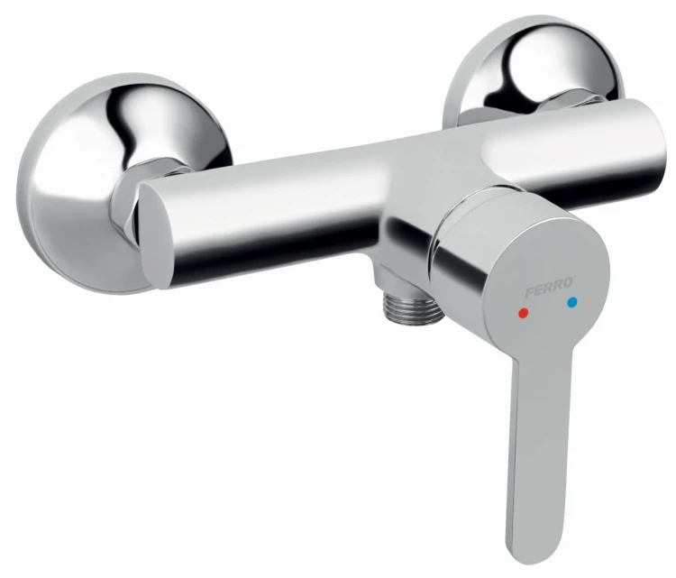 Bateria natryskowa FERRO SAVIO, ścienna, chrom BSV7