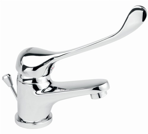 Bateria umywalkowa FERRO VASTO MEDICO, z korkiem automatycznym, chrom (Lekarska) BVAM2